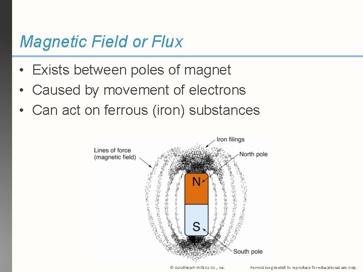 Magnetic Field or Flux • Exists between poles of magnet • Caused by movement