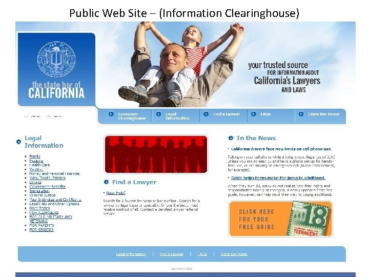 Public Web Site – (Information Clearinghouse) 