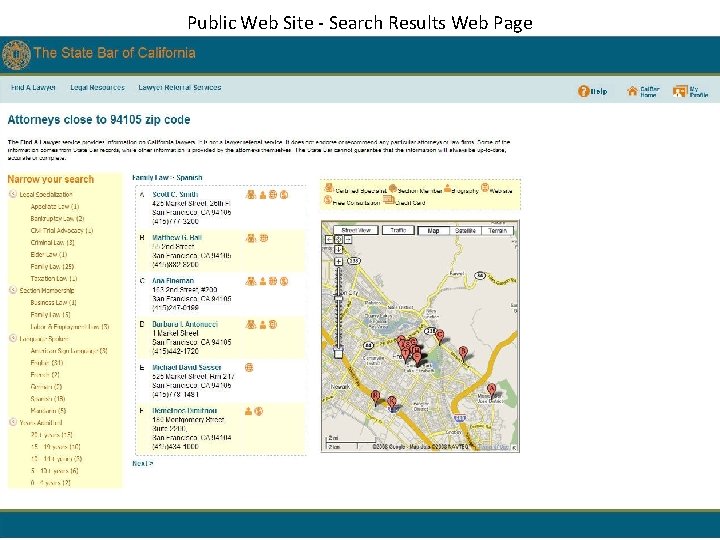 Public Web Site - Search Results Web Page 