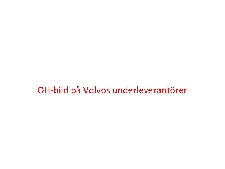 OH-bild på Volvos underleverantörer 