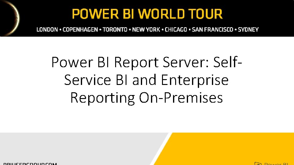 Power BI Report Server: Self. Service BI and Enterprise Reporting On-Premises 