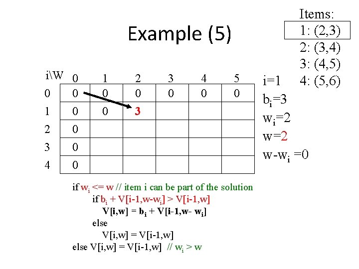 Example (5) iW 0 0 0 1 0 2 0 3 0 4 0