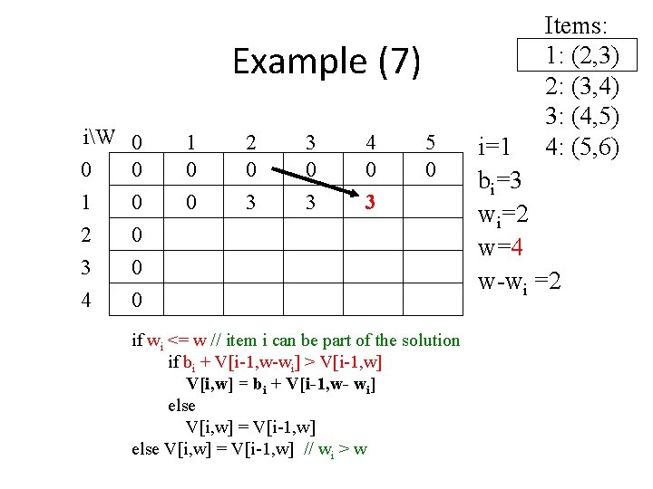 Example (7) iW 0 0 0 1 0 2 0 3 0 4 0