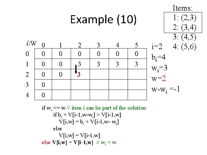 Example (10) iW 0 0 0 1 0 2 0 3 0 4 0