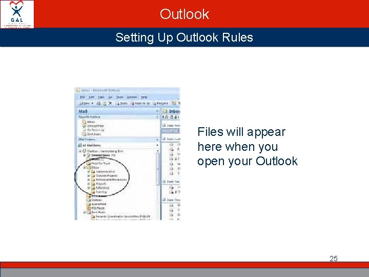 Outlook Setting Up Outlook Rules Files will appear here when you open your Outlook