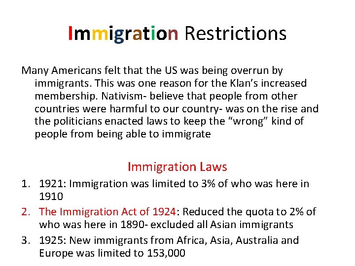 Chapter 13 Section 3 A Nation Divided Background