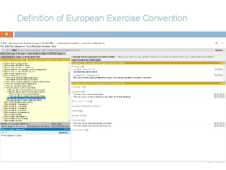 Definition of European Exercise Convention 9 