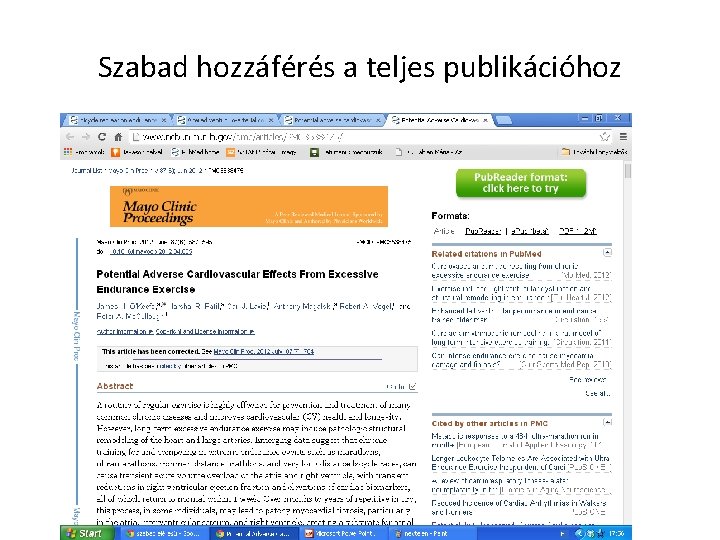 Szabad hozzáférés a teljes publikációhoz 