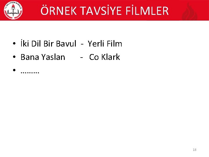 ÖRNEK TAVSİYE FİLMLER • İki Dil Bir Bavul - Yerli Film • Bana Yaslan