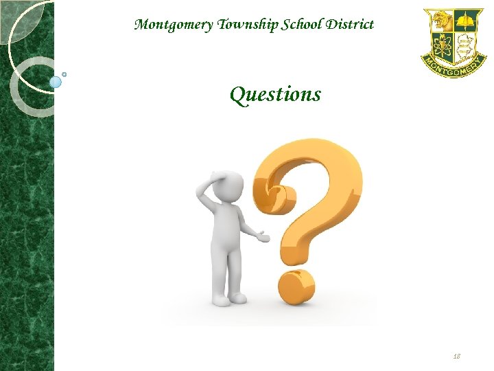 Montgomery Township School District Questions 18 