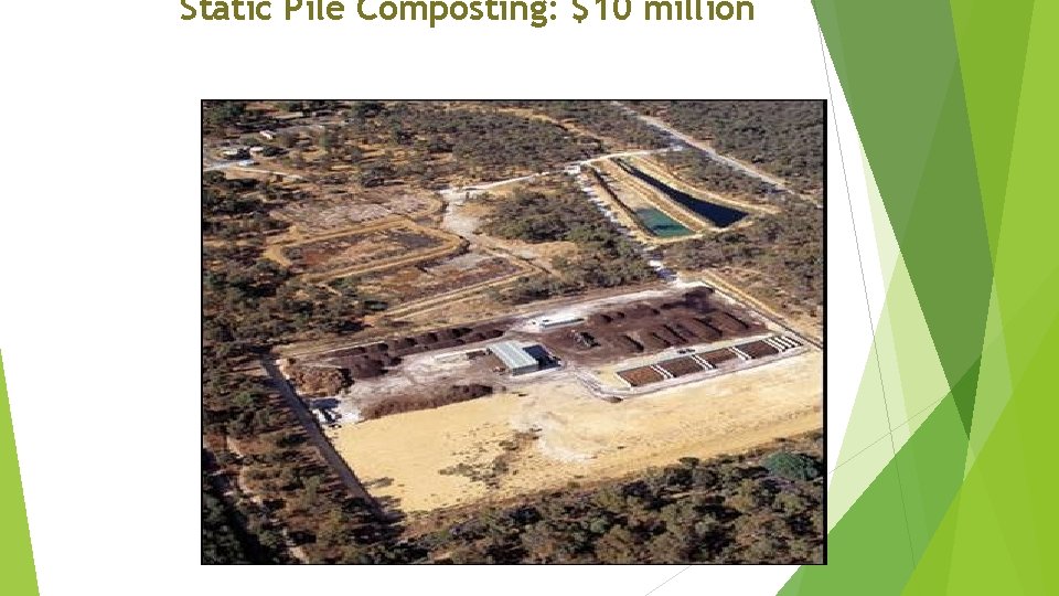 Static Pile Composting: $10 million 