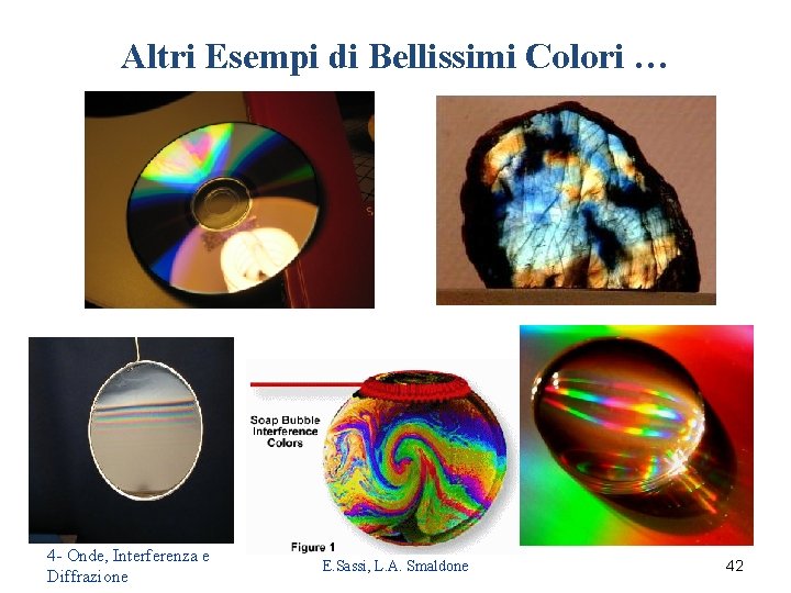 Altri Esempi di Bellissimi Colori … 4 - Onde, Interferenza e Diffrazione E. Sassi,