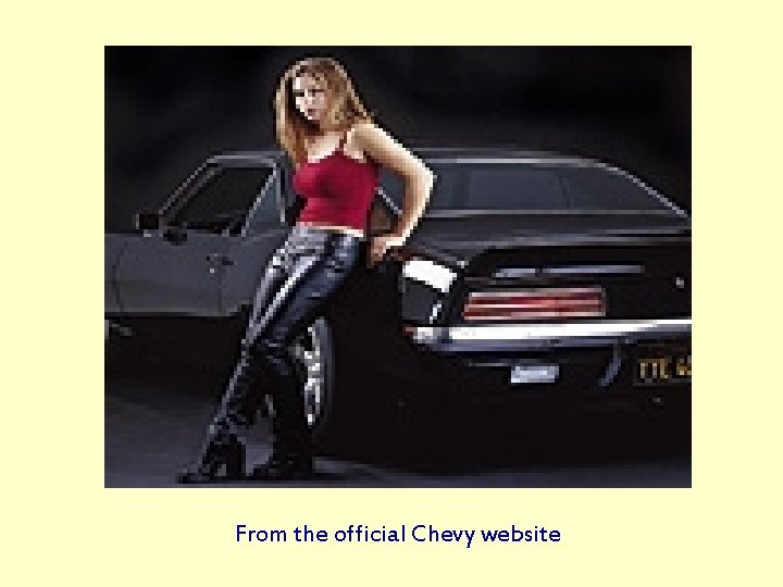 From the official Chevy website 