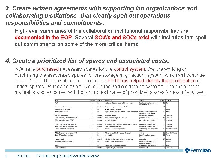 3. Create written agreements with supporting lab organizations and collaborating institutions that clearly spell
