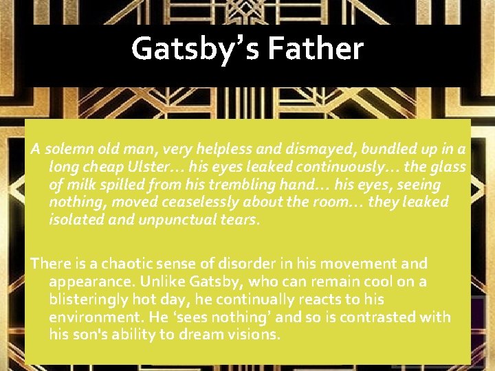 Chapter Nine Summary Gatsbys funeral take place with