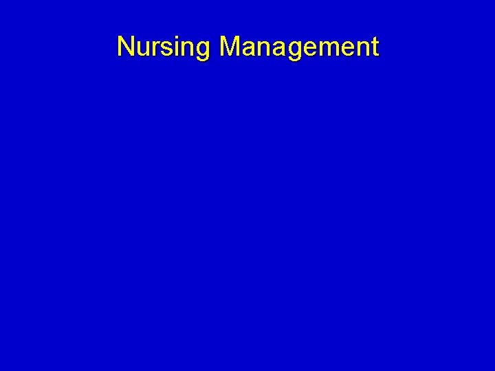 Nursing Management 