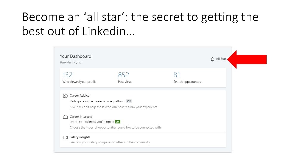 Become an ‘all star’: the secret to getting the best out of Linkedin… 