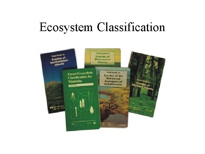 Ecosystem Classification 