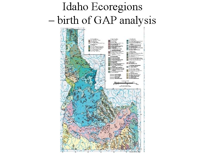 Idaho Ecoregions – birth of GAP analysis 