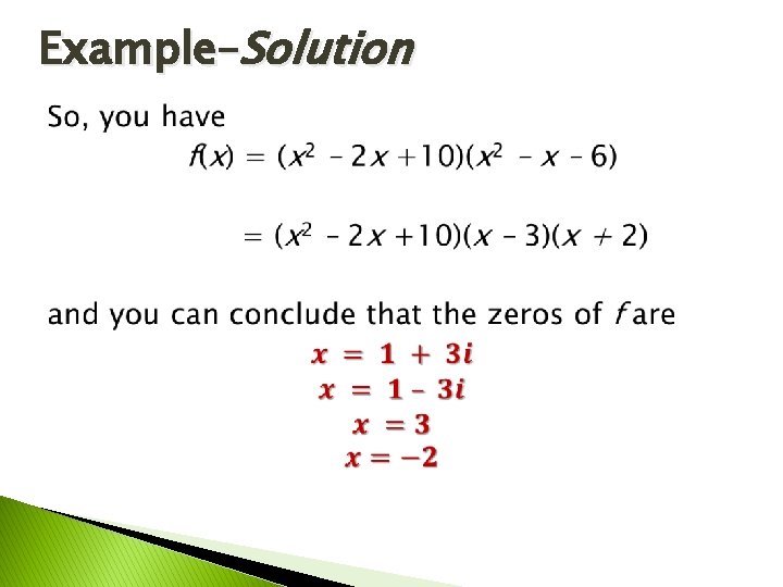 Example–Solution 