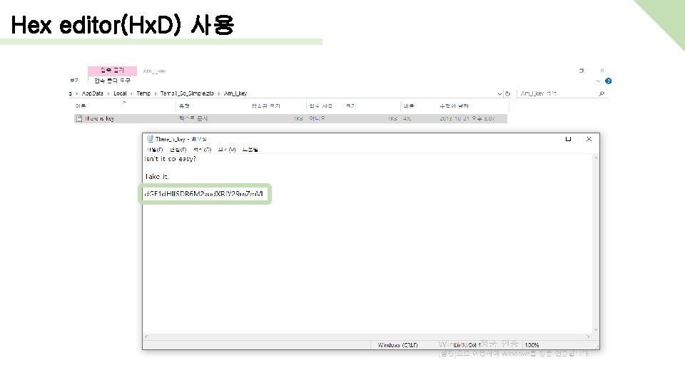 Hex editor(Hx. D) 사용 