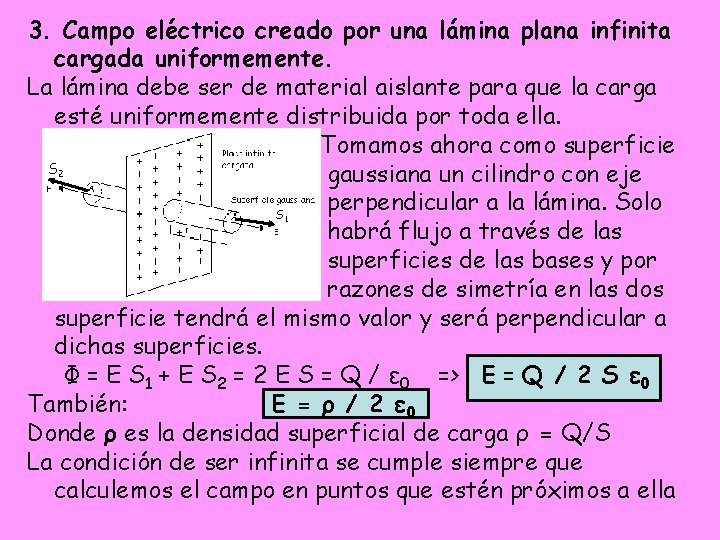 3. Campo eléctrico creado por una lámina plana infinita cargada uniformemente. La lámina debe 3. Campo eléctrico creado por una lámina plana infinita cargada uniformemente. La lámina debe