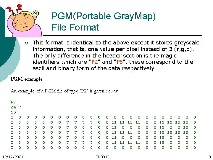 PGM(Portable Gray. Map) File Format ¡ 12/17/2021 This format is identical to the above