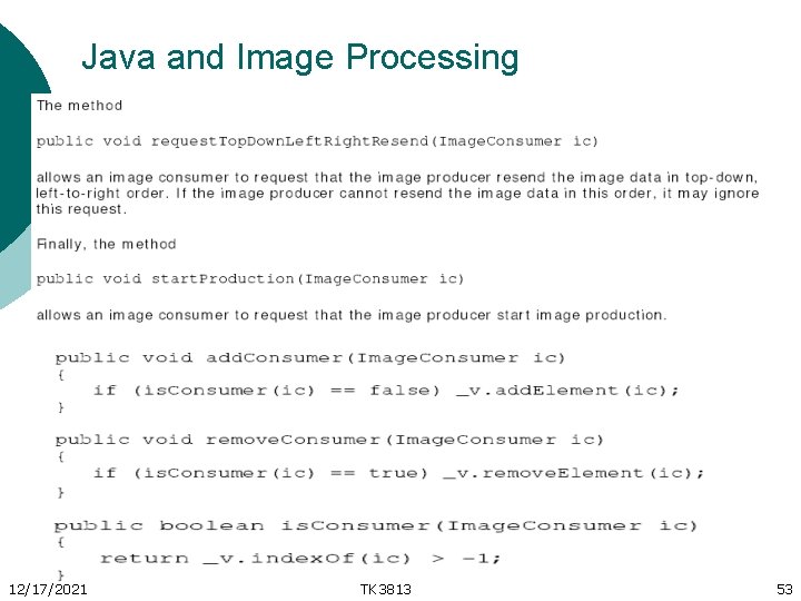 Java and Image Processing 12/17/2021 TK 3813 53 