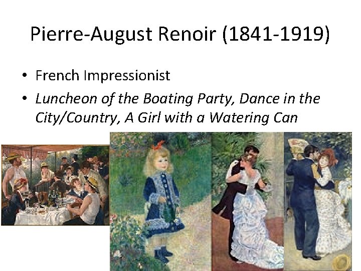 Pierre-August Renoir (1841 -1919) • French Impressionist • Luncheon of the Boating Party, Dance