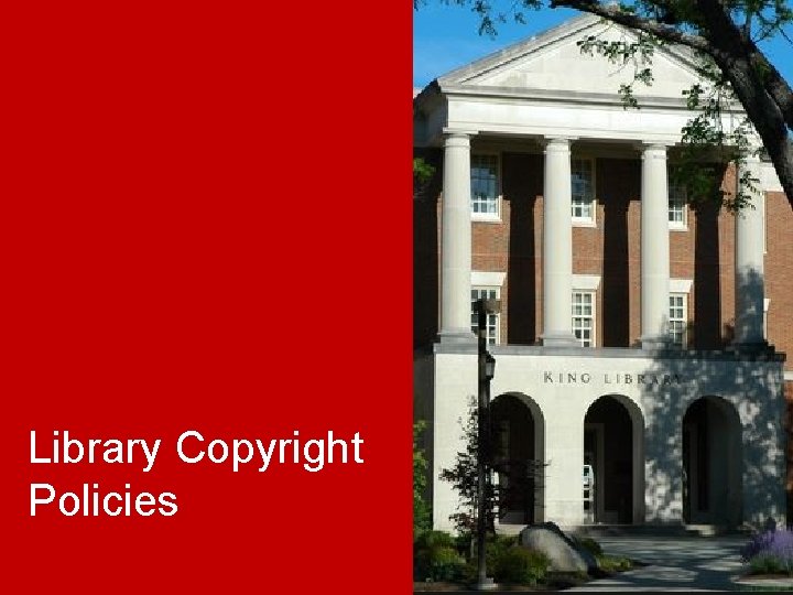 Library Copyright Policies 