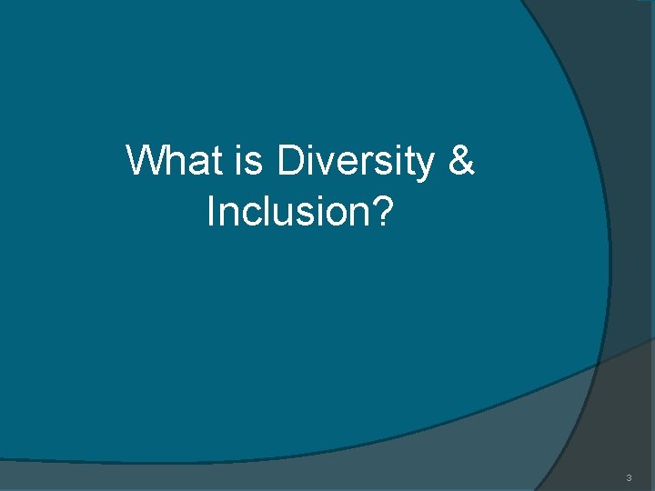 What is Diversity & Inclusion? 3 