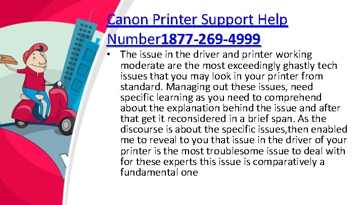 Canon Printer Support Help Number 1877 -269 -4999 • The issue in the driver