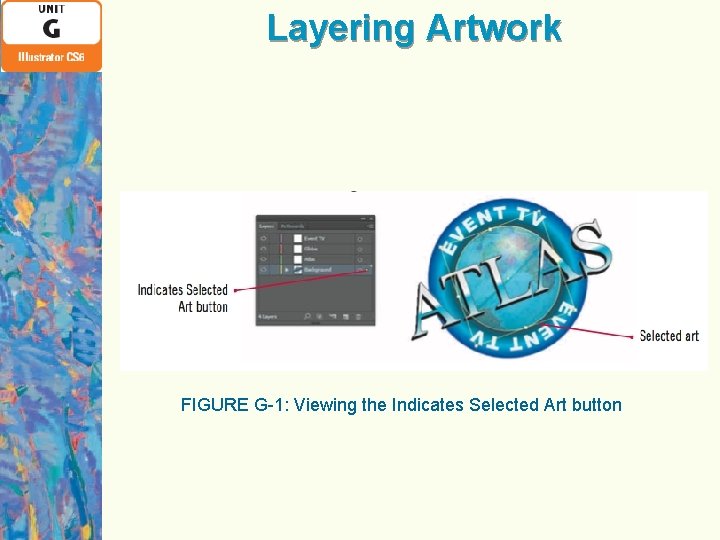 Layering Artwork FIGURE G-1: Viewing the Indicates Selected Art button 
