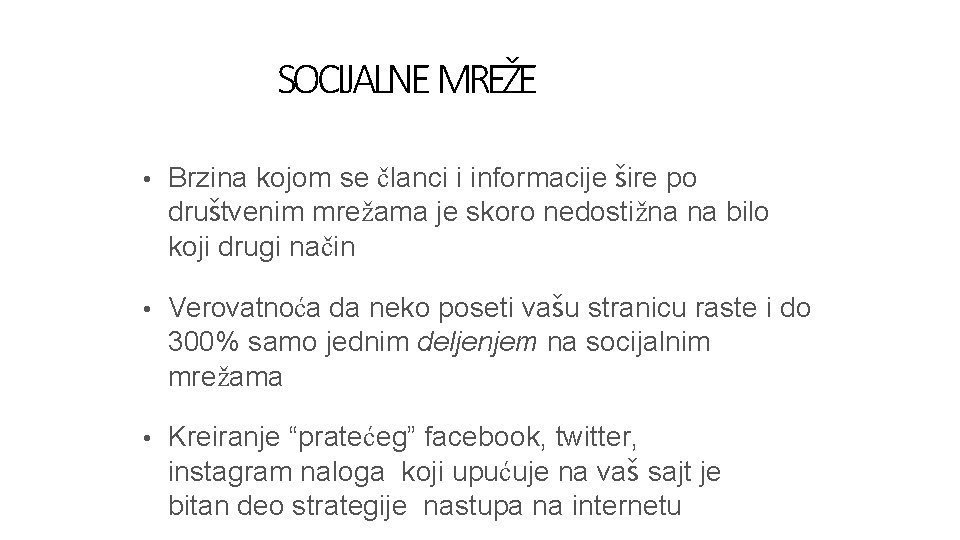 SOCIJALNE MREŽE • Brzina kojom se članci i informacije šire po društvenim mrežama je