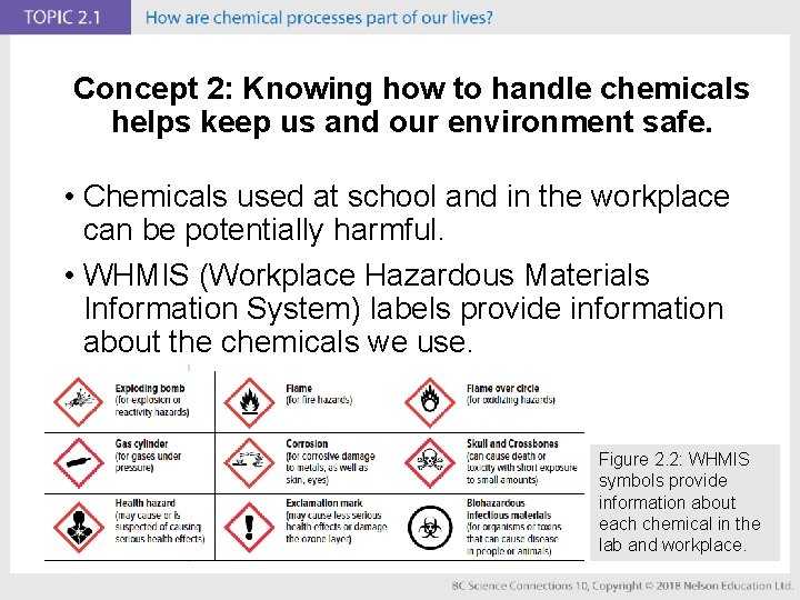 Concept 2: Knowing how to handle chemicals helps keep us and our environment safe.