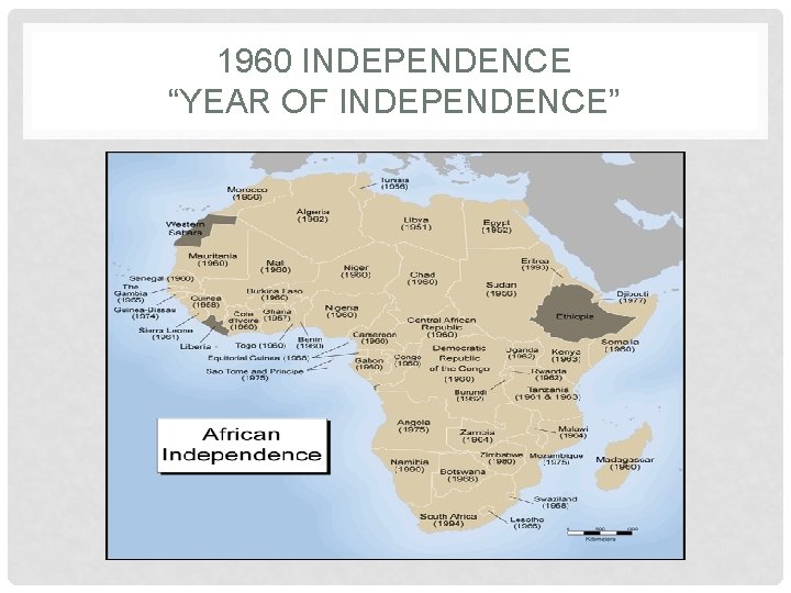 1960 INDEPENDENCE “YEAR OF INDEPENDENCE” 