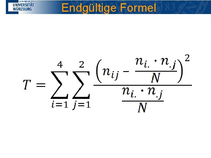 Endgültige Formel 