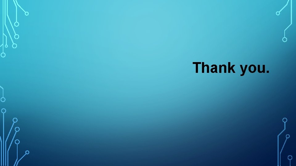 Thank you. 
