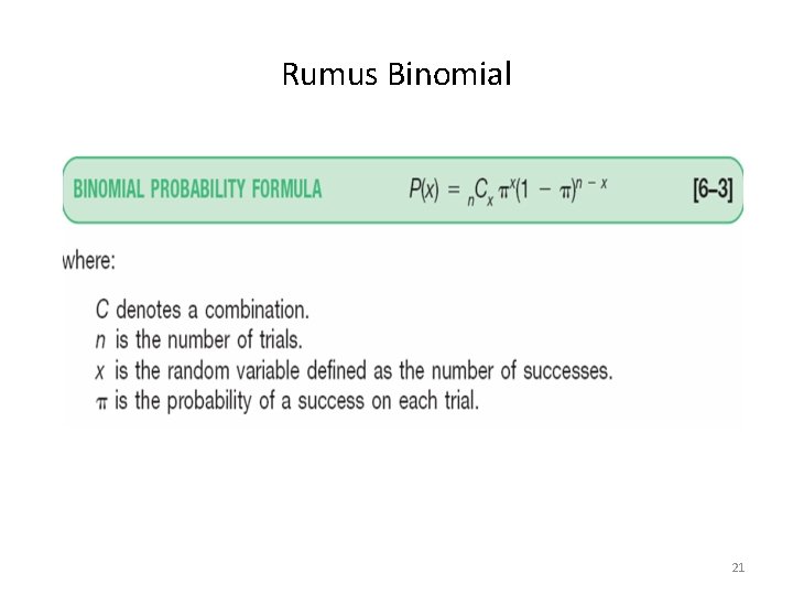 Rumus Binomial 21 