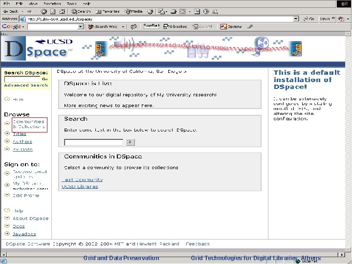 Enabling Grids for E-scienc. E INFSO-RI-508833 Grid and Data Preservation Grid Technologies for Digital