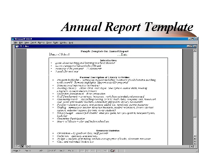 Annual Report Template 