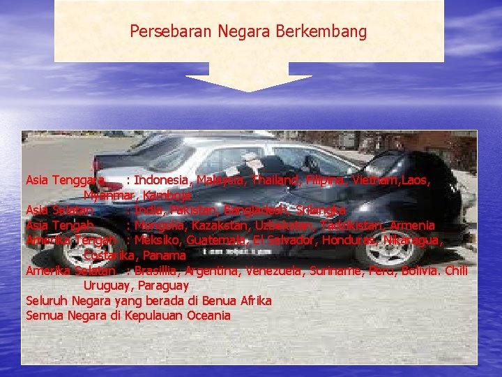 Persebaran Negara Berkembang Asia Tenggara : Indonesia, Malaysia, Thailand, Filipina, Vietnam, Laos, Myanmar, Kamboja