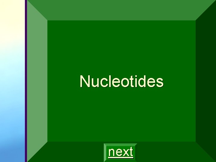 Nucleotides next 