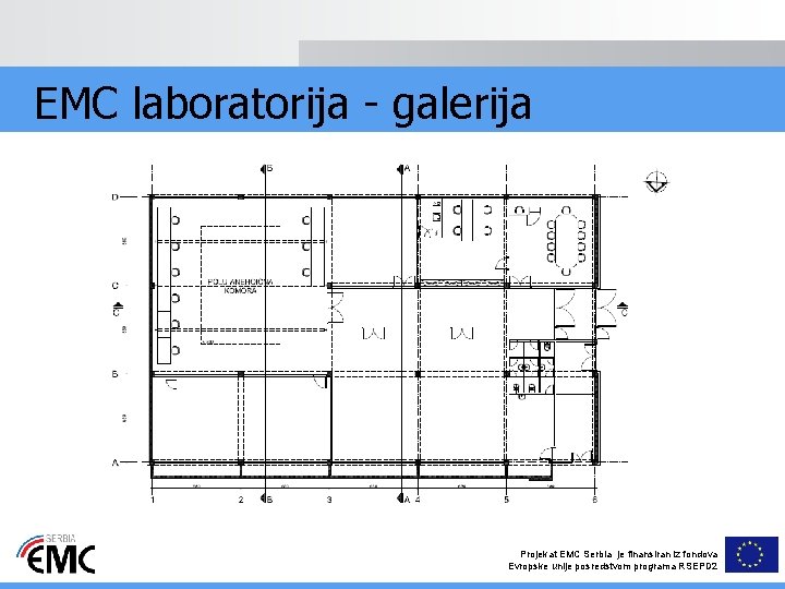 EMC laboratorija - galerija Projekat EMC Serbia je finansiran iz fondova Evropske unije posredstvom