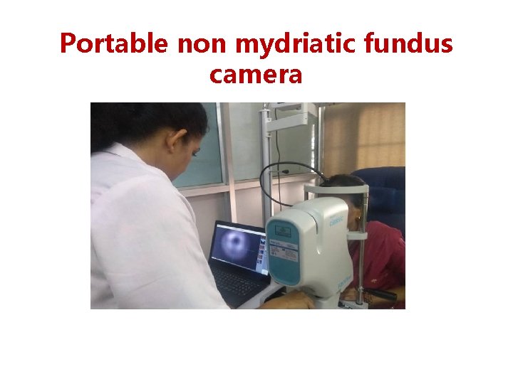 Portable non mydriatic fundus camera 