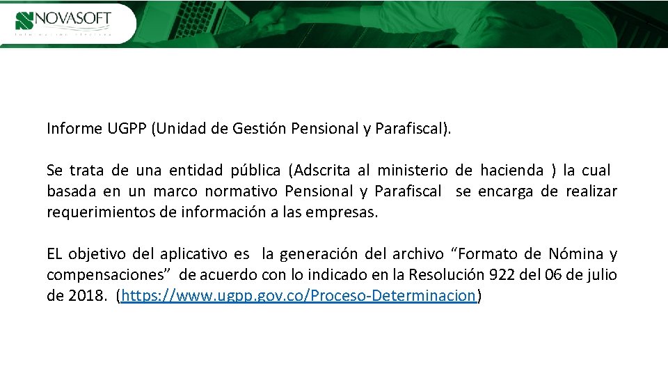 Portalde de. Gestiónde de. Quejasyy. Reclamos Informe UGPP (Unidad de Gestión Pensional y Parafiscal).