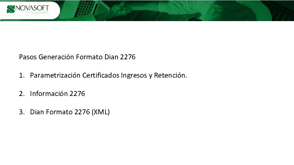 Portalde de. Gestiónde de. Quejasyy. Reclamos Pasos Generación Formato Dian 2276 1. Parametrización Certificados