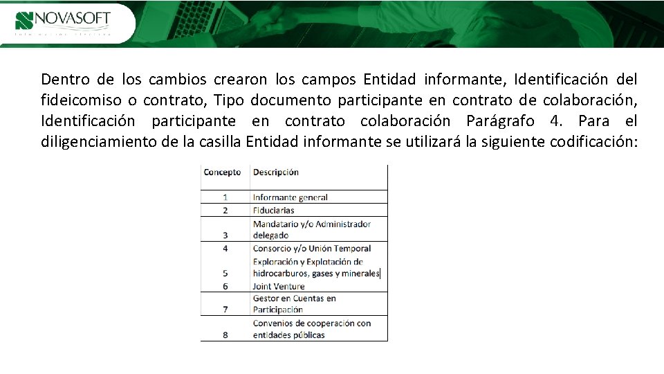 Portalde de. Gestiónde de. Quejasyy. Reclamos Dentro de los cambios crearon los campos Entidad