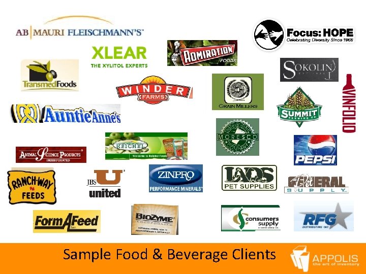 Sample Food & Beverage Clients 