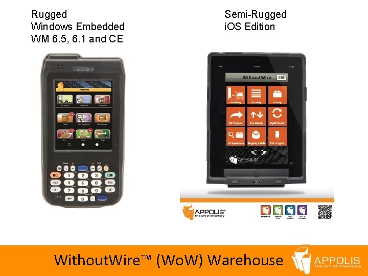 Rugged Windows Embedded WM 6. 5, 6. 1 and CE Semi-Rugged i. OS Edition